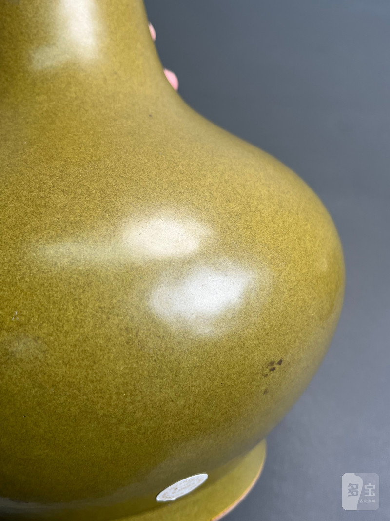 清光绪  茶叶末釉荸荠瓶 - 图13